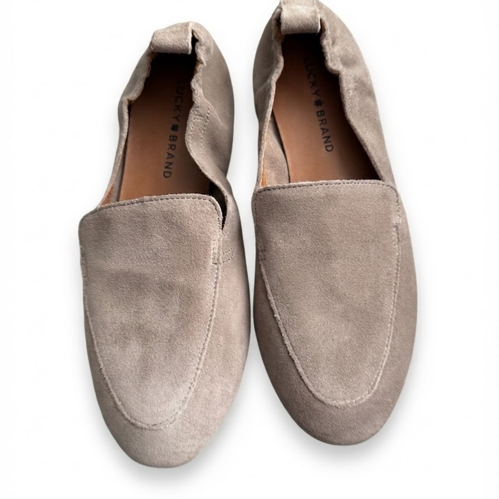 Lucky Brand Tan Suede Slip-On Loafers - New!